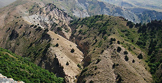Erosionslandschaft am Selim-Pass