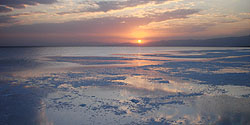 Sonnenuntergang auf dem Orumieh-See