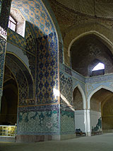 Innenräumlichkeiten der Blauen Moschee in Tabriz