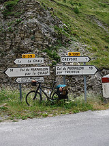 Wegweiser zum Col du Parpaillon